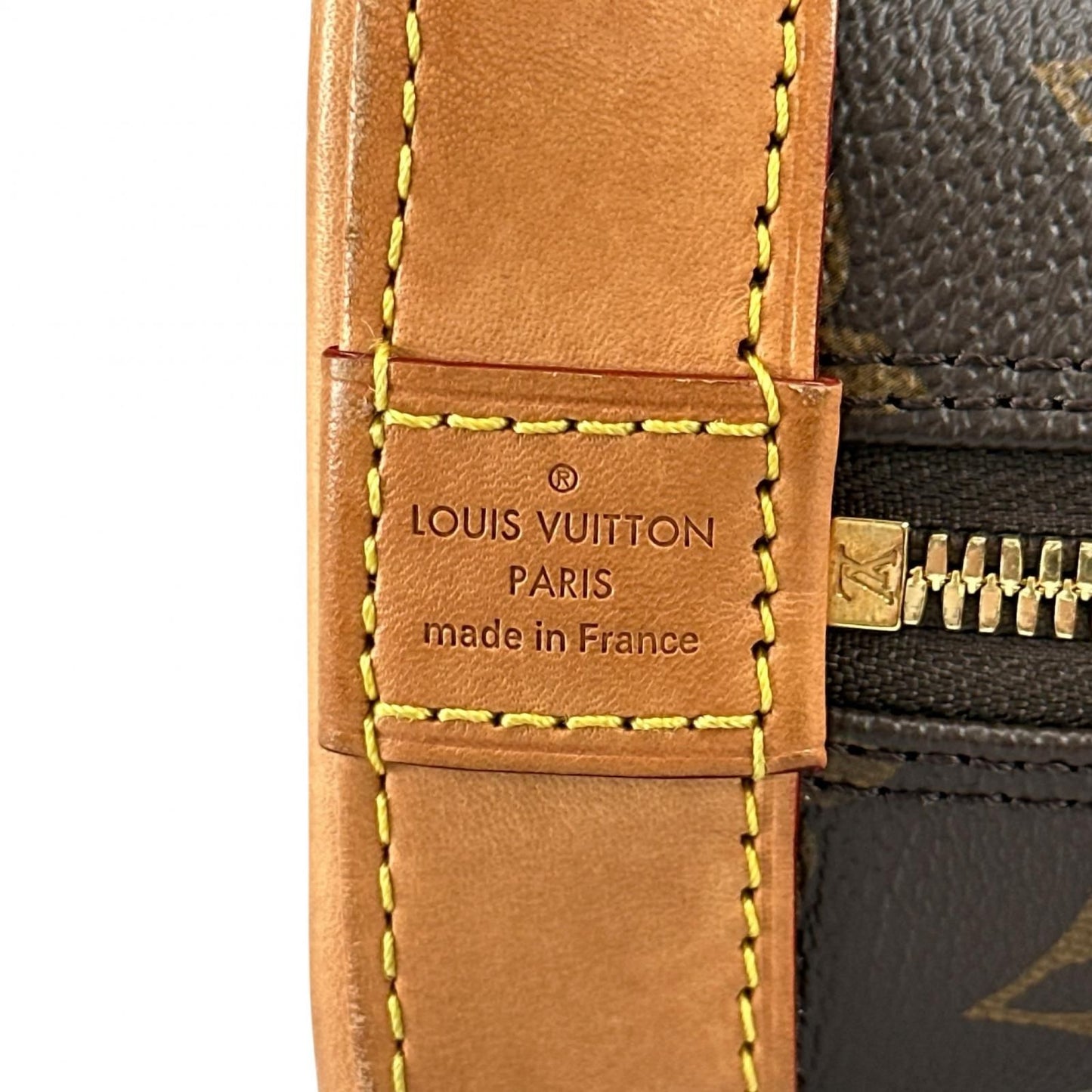 Louis Vuitton Alma BB Handbag Monogram Canvas Brown 2-Way — view 8
