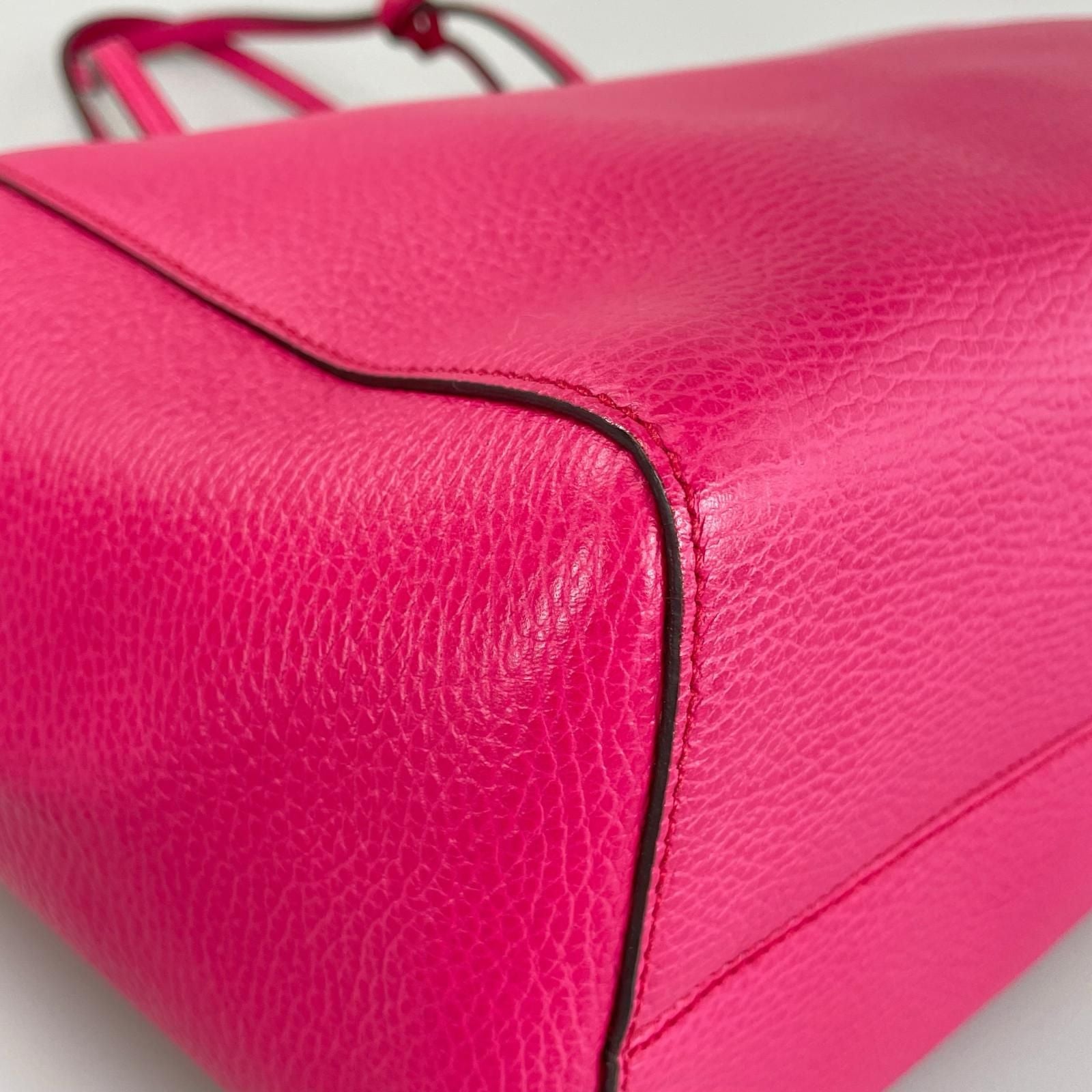 Gucci Swing Tote Bag Leather Pink — view 5