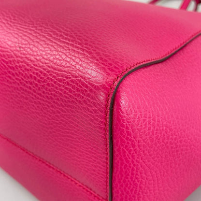 Gucci Swing Tote Bag Leather Pink — view 6