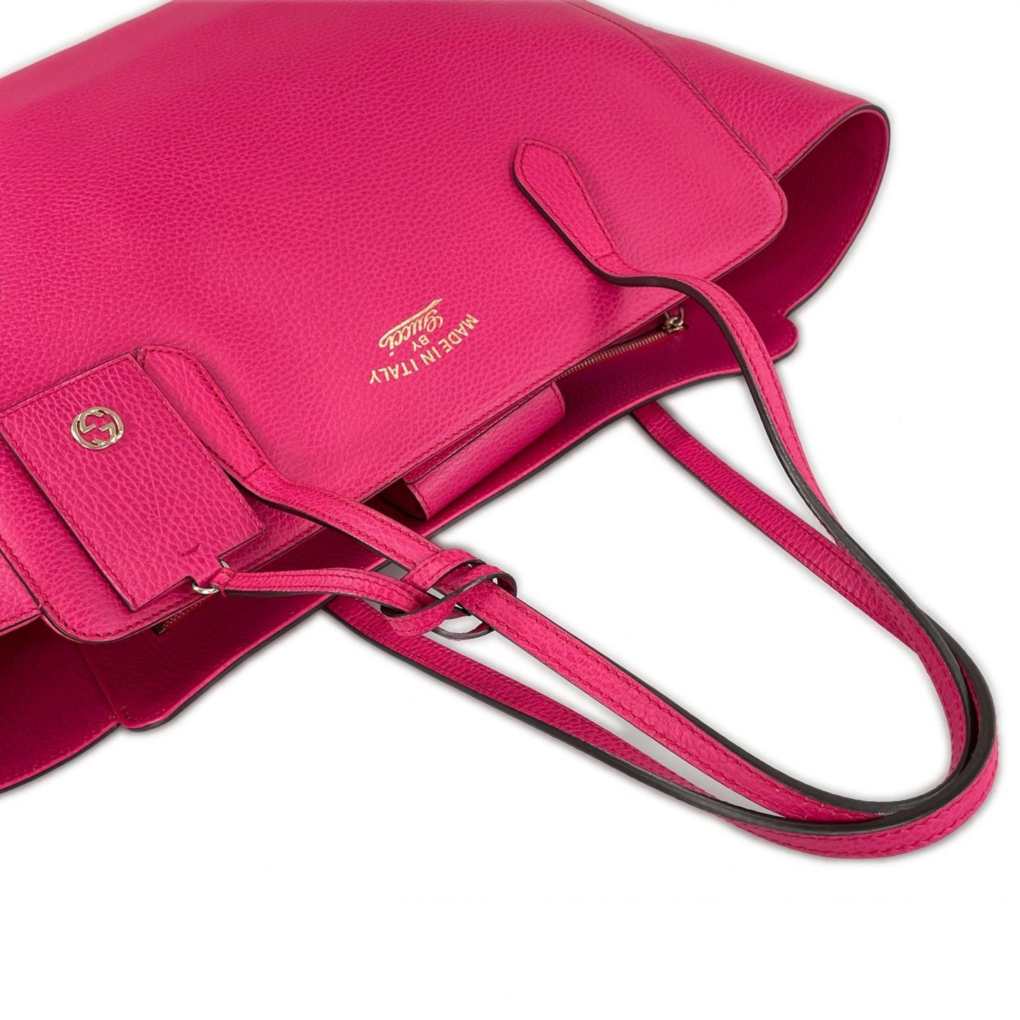 Gucci Swing Tote Bag Leather Pink — view 4