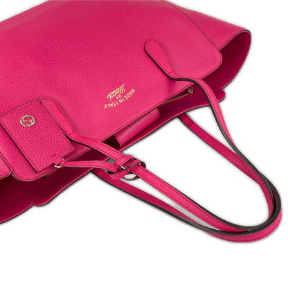 Gucci Swing Tote Bag Leather Pink — view 4