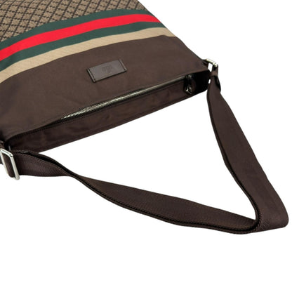 Gucci Diamante Sherry Line Shoulder Bag Nylon Brown — view 5