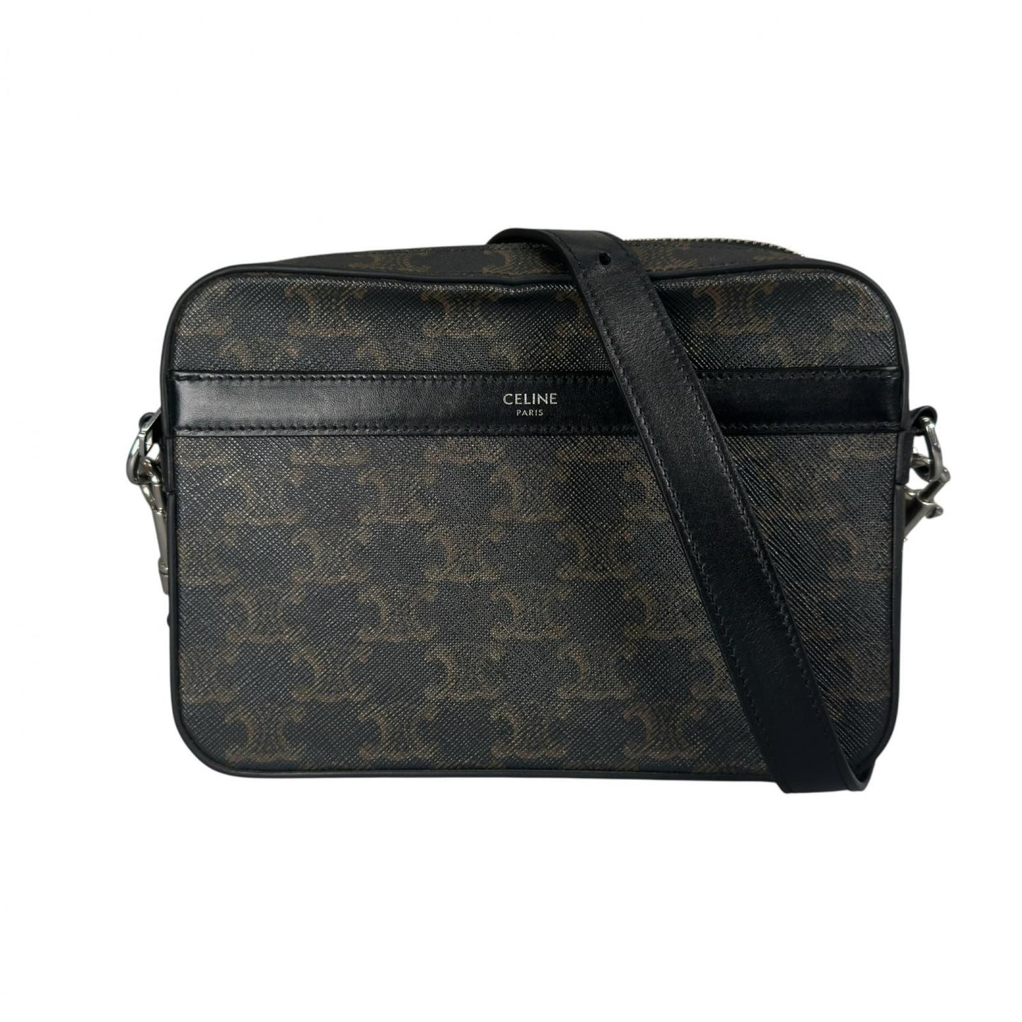 Celine Small Messenger Shoulder Bag Black