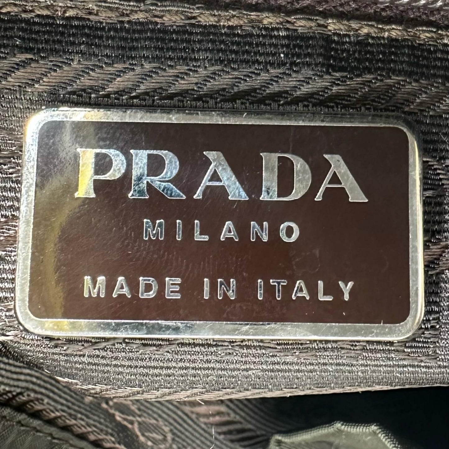Prada Triangle Logo Backpack Nylon Khaki — view 8