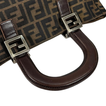 Fendi Handbag Canvas Brown — view 5
