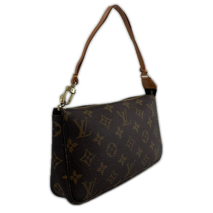 Louis Vuitton Pochette Accessoires Pouch Monogram Canvas Brown — view 3