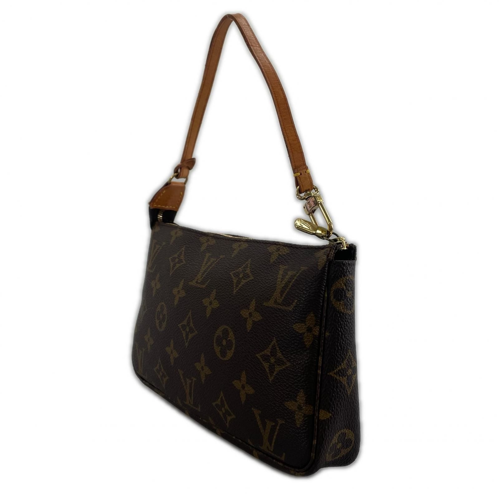 Louis Vuitton Pochette Accessoires Pouch Monogram Canvas Brown — view 2