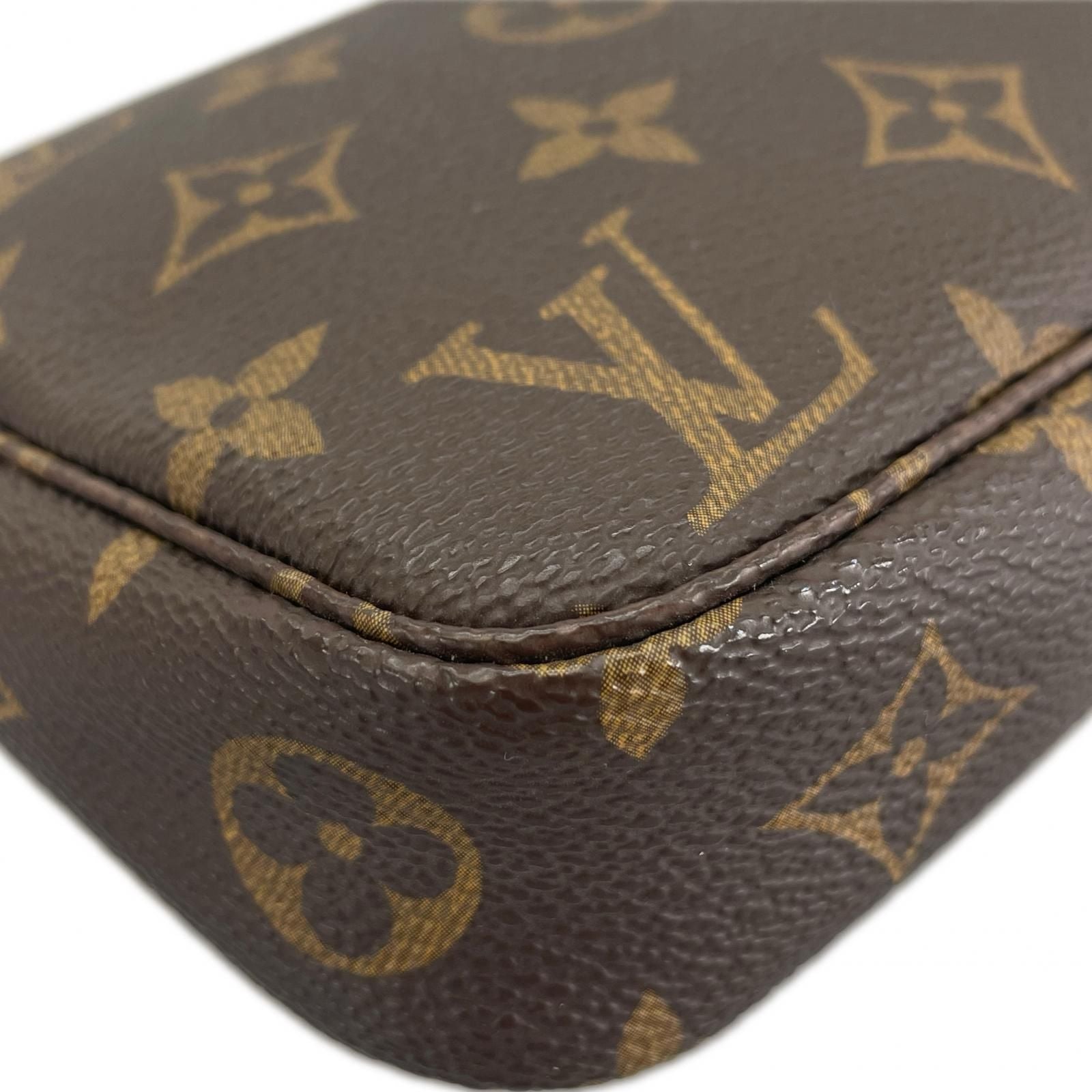 Louis Vuitton Pochette Accessoires Pouch Monogram Canvas Brown — view 8