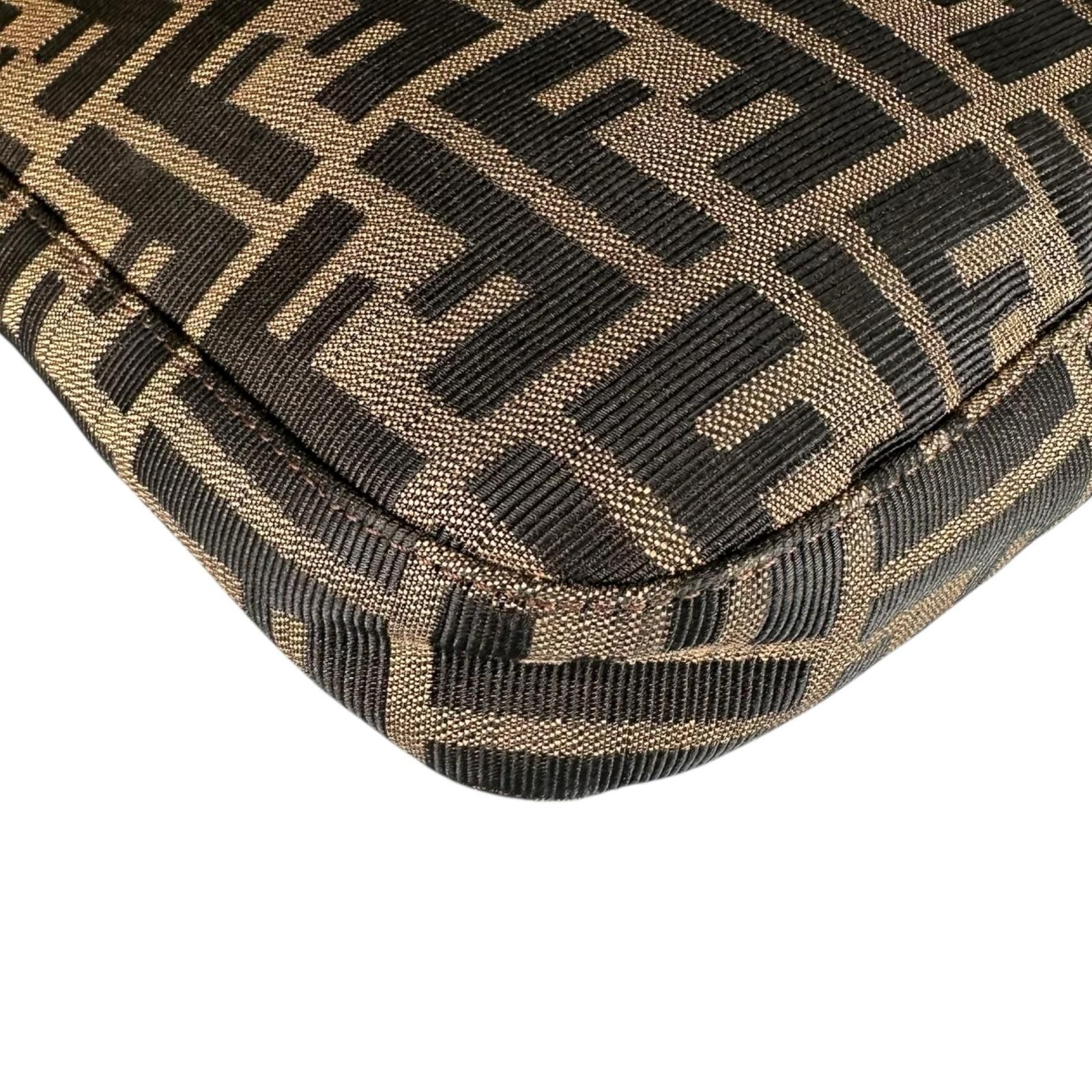Fendi Zucca Pattern Shoulder Bag Canvas Brown — view 7