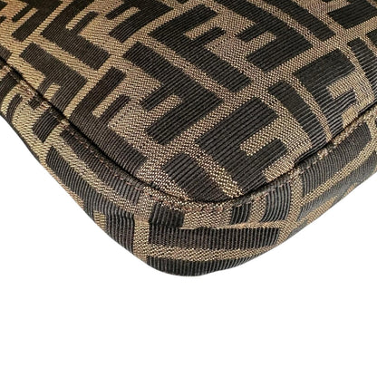 Fendi Zucca Pattern Shoulder Bag Canvas Brown — view 7