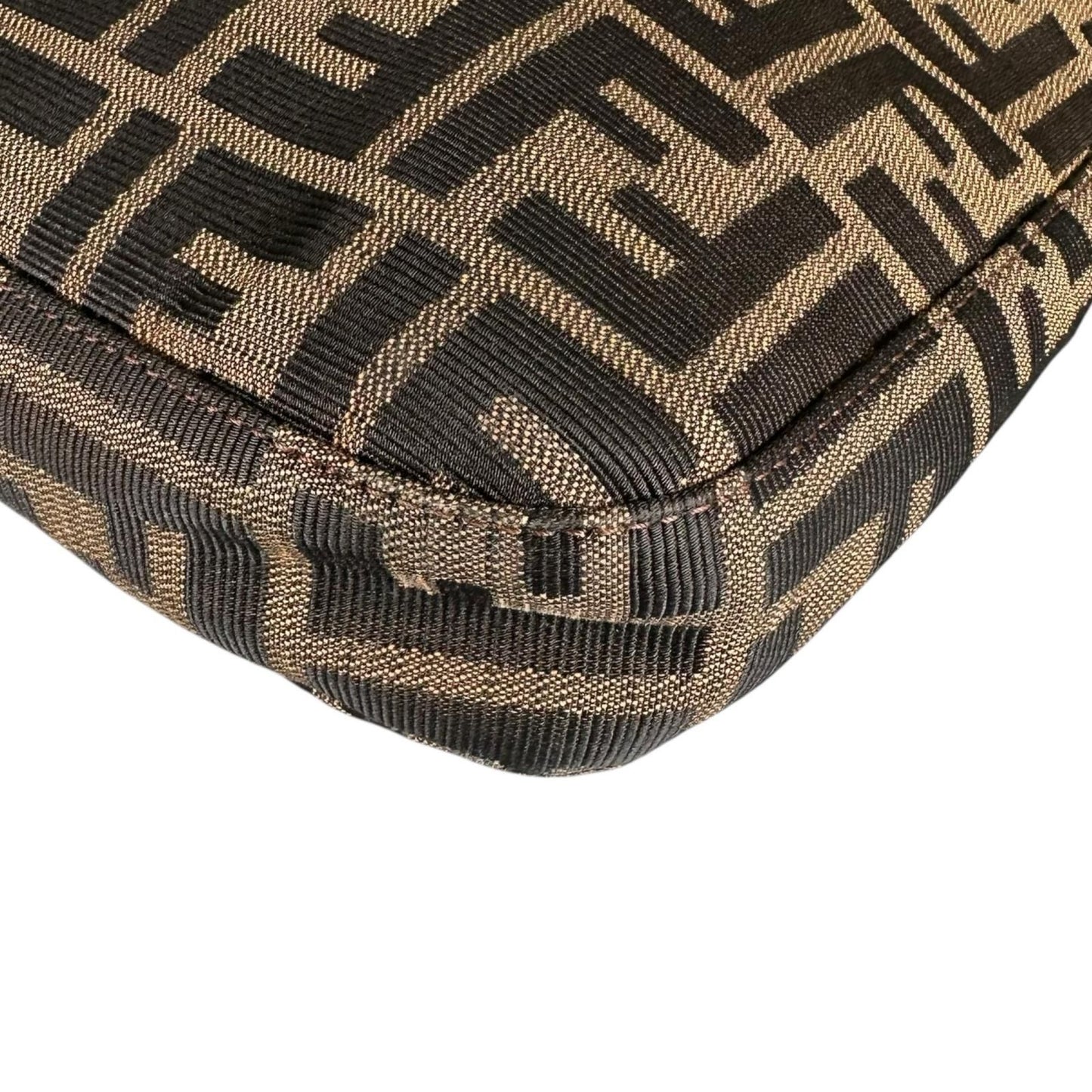 Fendi Zucca Pattern Shoulder Bag Canvas Brown — view 6
