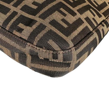 Fendi Zucca Pattern Shoulder Bag Canvas Brown — view 6