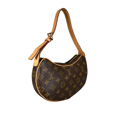 Louis Vuitton Croissant PM Handbag Monogram Canvas Brown — view 3