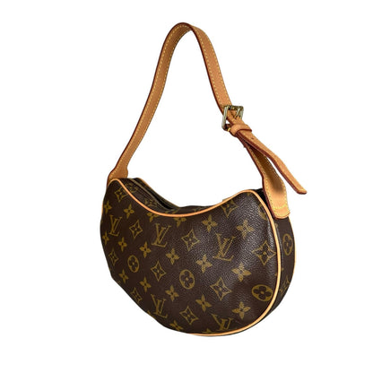Louis Vuitton Croissant PM Handbag Monogram Canvas Brown — view 2