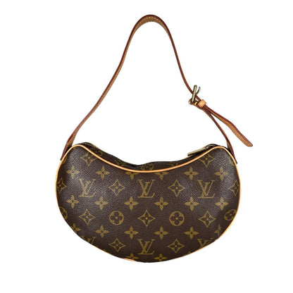 Louis Vuitton Croissant PM Handbag Monogram Canvas Brown