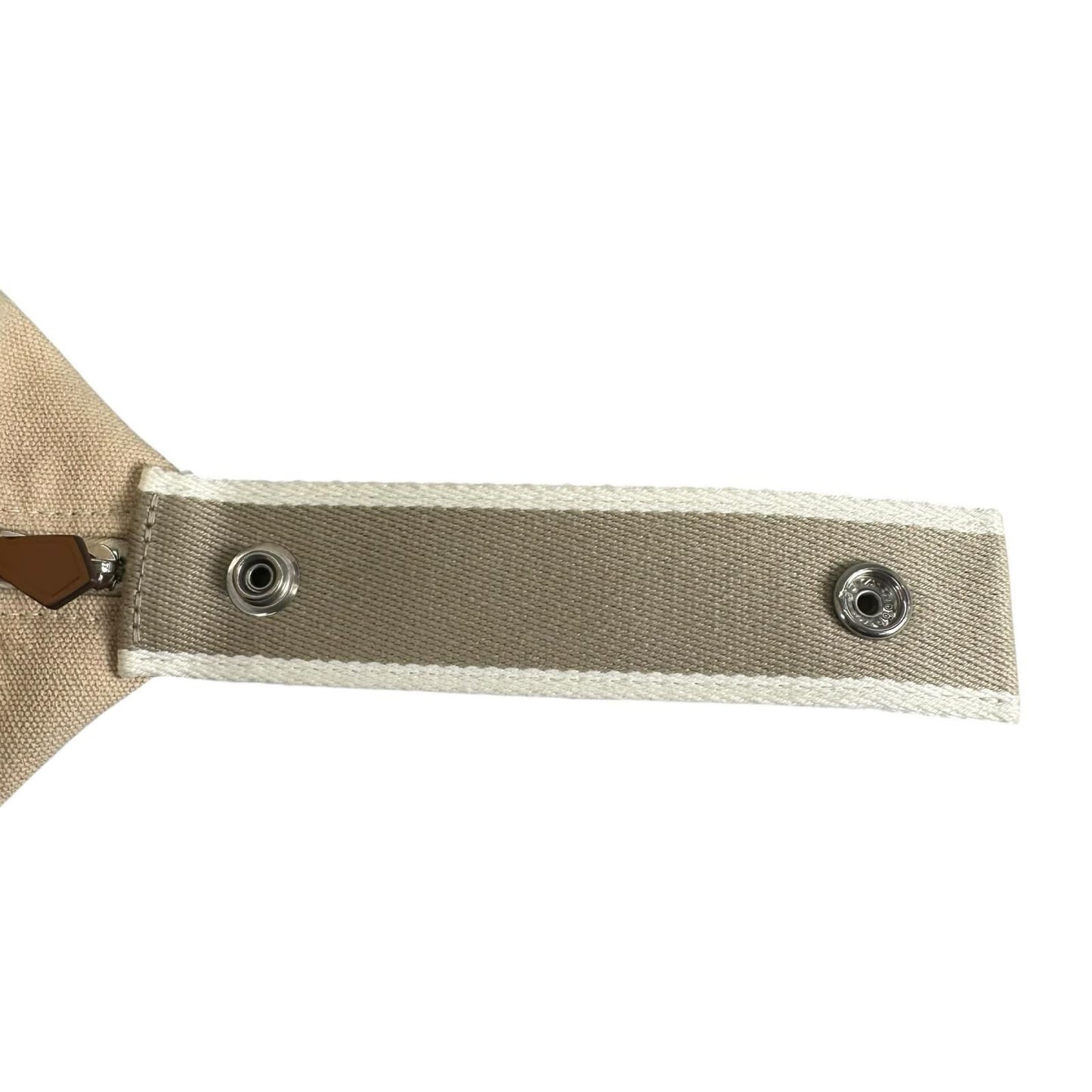 Hermes Brid-a-brac PM Pouch Canvas Beige Handbag — view 5