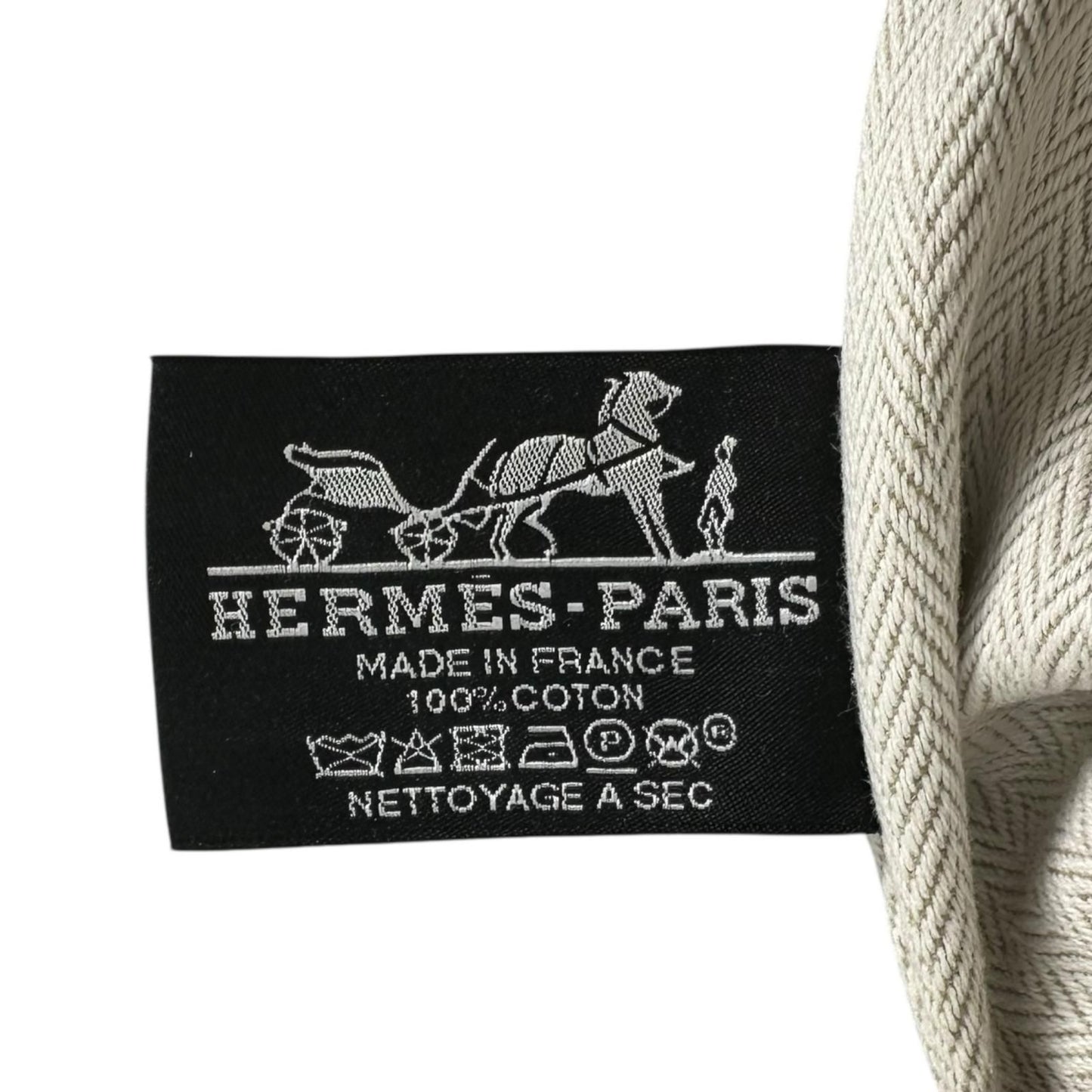 Hermes Brid-a-brac PM Pouch Canvas Beige Handbag — view 6