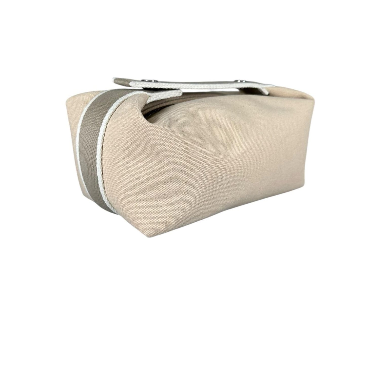 Hermes Brid-a-brac PM Pouch Canvas Beige Handbag — view 3