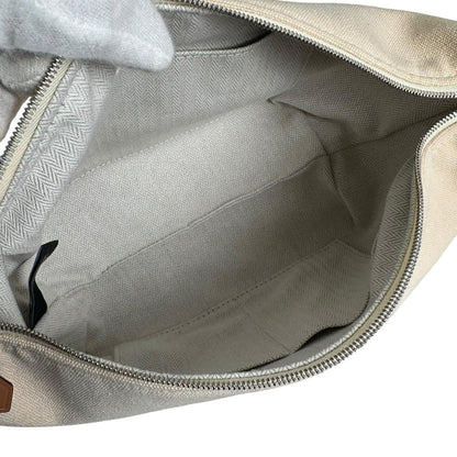 Hermes Brid-a-brac PM Pouch Canvas Beige Handbag — view 8