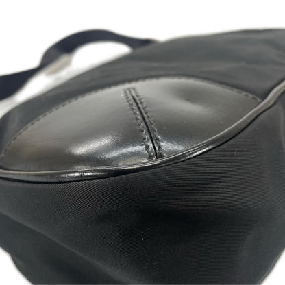Prada Hobo Triangle Logo Shoulder Bag Nylon Black — view 7