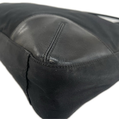 Prada Triangle Logo Tote Bag Nylon Black — view 7