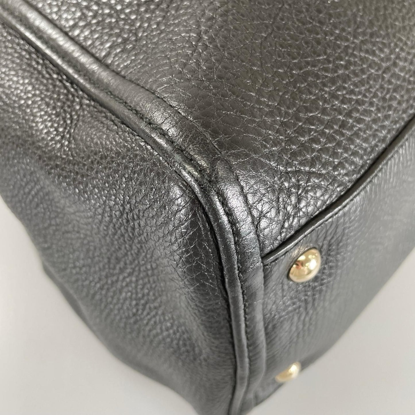 Gucci Soho Tassel Tote Bag Leather Black — view 5