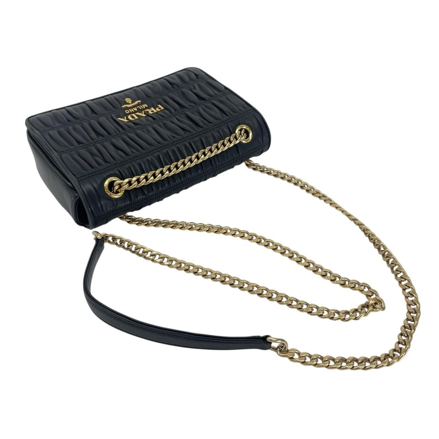 Prada Shoulder Bag Leather Black — view 5