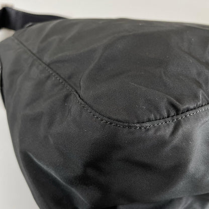 Prada Triangle Logo Shoulder Bag Nylon Black — view 7
