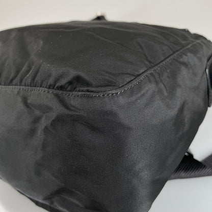 Prada Triangle Logo Shoulder Bag Nylon Black — view 8