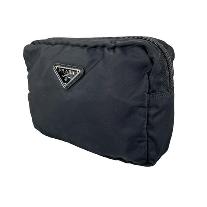 Prada Triangle Logo Pouch Nylon Black — view 2