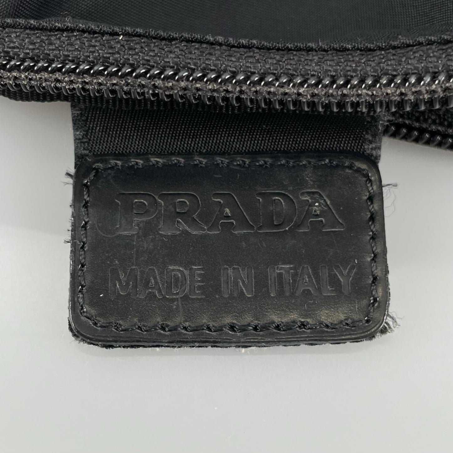 Prada Triangle Logo Pouch Nylon Black — view 6