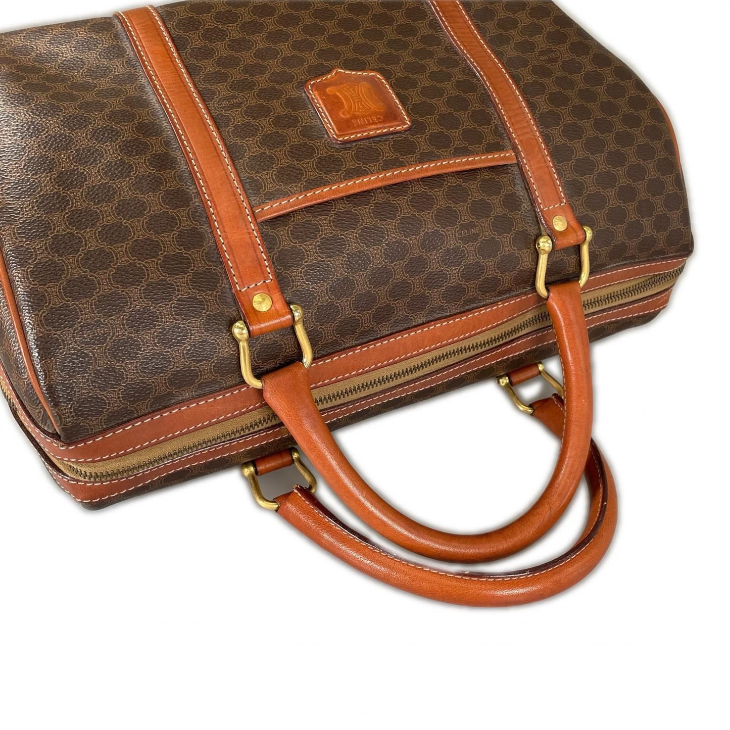 Celine Macadam Boston Bag Brown — view 4