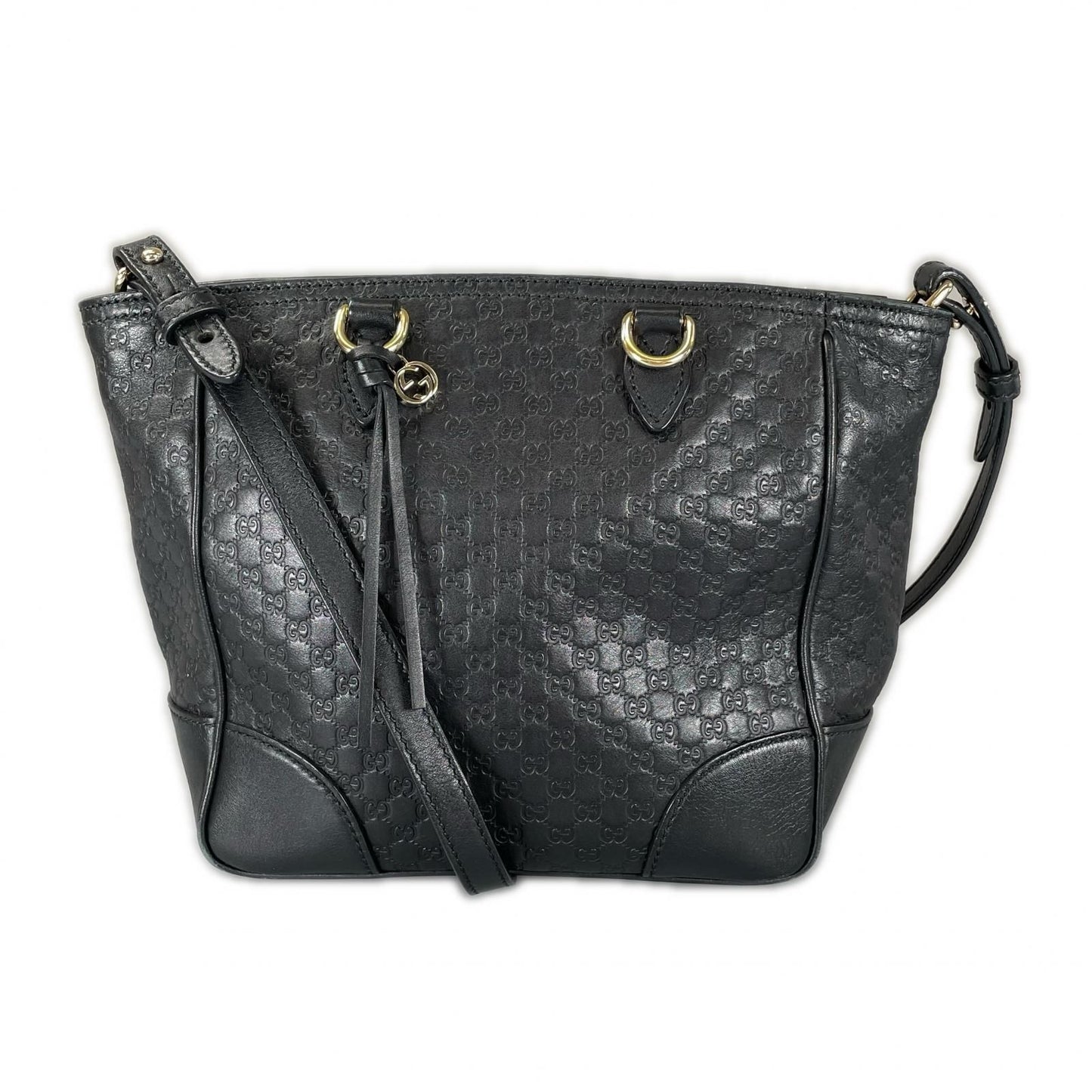 Gucci Bree Micro Guccissima Shoulder Bag Guccissima Leather Black 2-Way