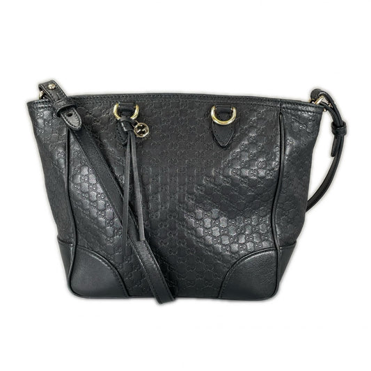 Gucci Bree Micro Guccissima Shoulder Bag Guccissima Leather Black 2-Way