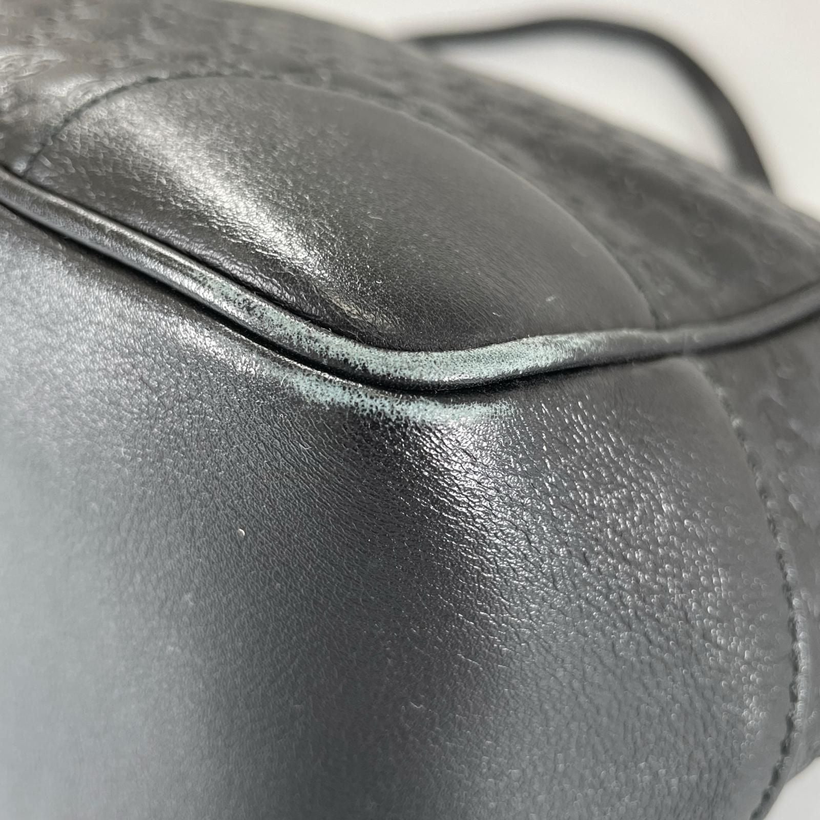 Gucci Bree Micro Guccissima Shoulder Bag Guccissima Leather Black 2-Way — view 8