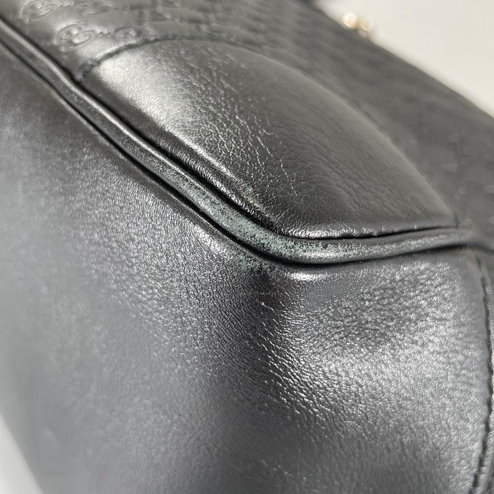 Gucci Bree Micro Guccissima Shoulder Bag Guccissima Leather Black 2-Way — view 6
