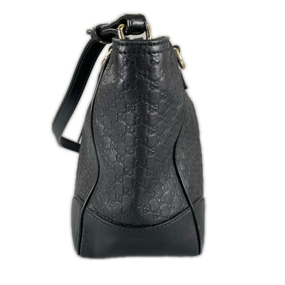 Gucci Bree Micro Guccissima Shoulder Bag Guccissima Leather Black 2-Way — view 2