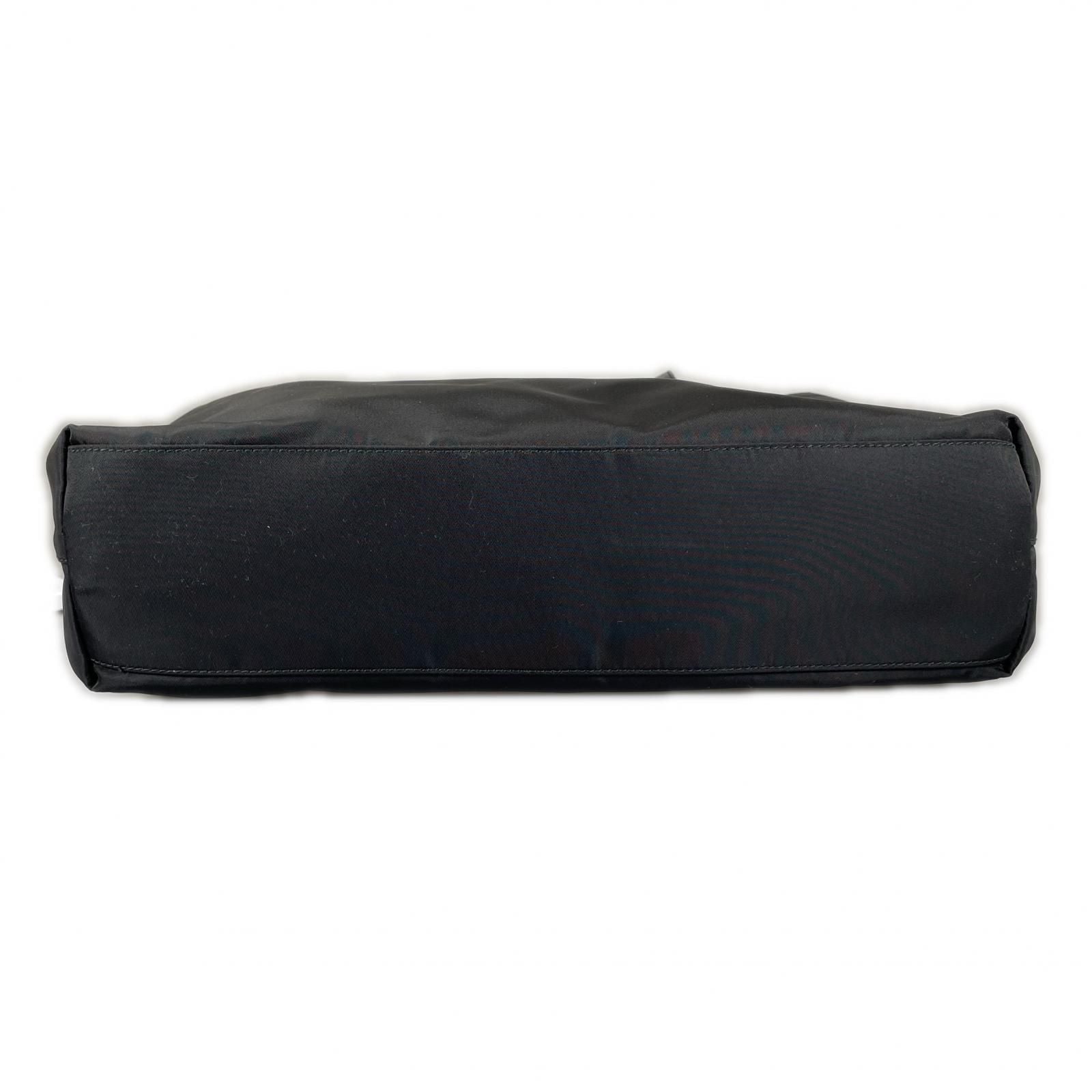 Prada Triangle Logo Tote Bag Nylon Black — view 3