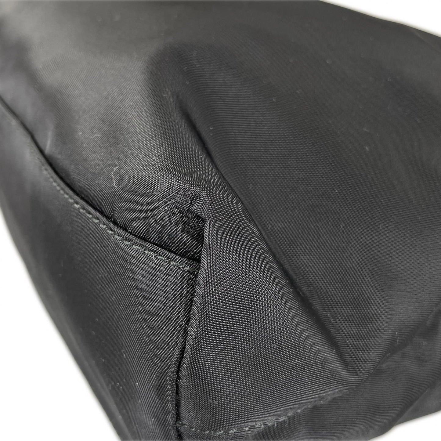 Prada Triangle Logo Tote Bag Nylon Black — view 6