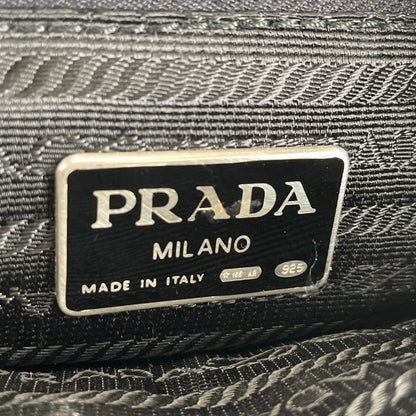 Prada Triangle Logo Shoulder Bag Suede Purple — view 6