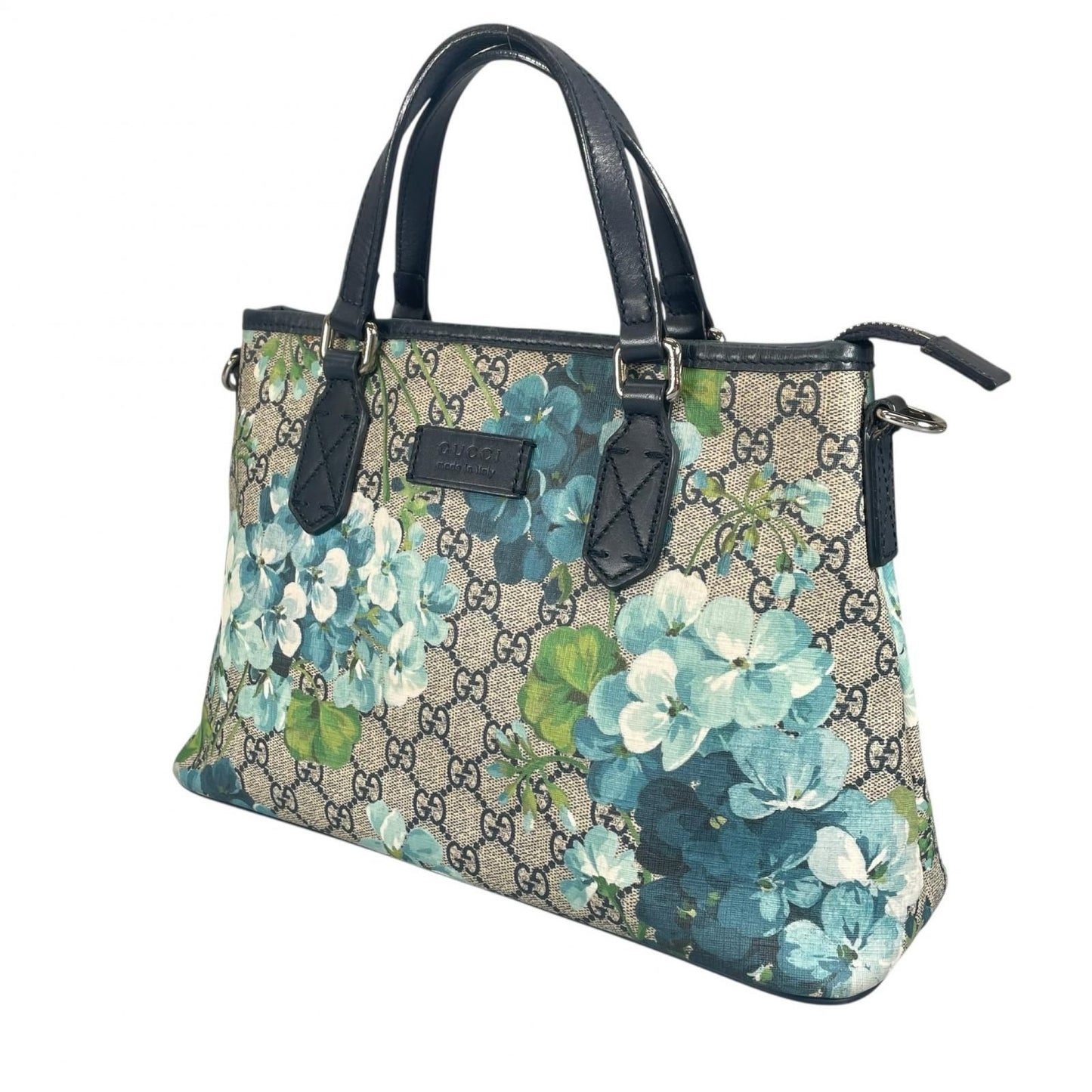 Gucci GG Blooms Floral Botanical Handbag Canvas Beige — view 2