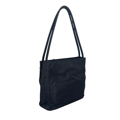 Prada Triangle Logo Handbag Nylon Black — view 3