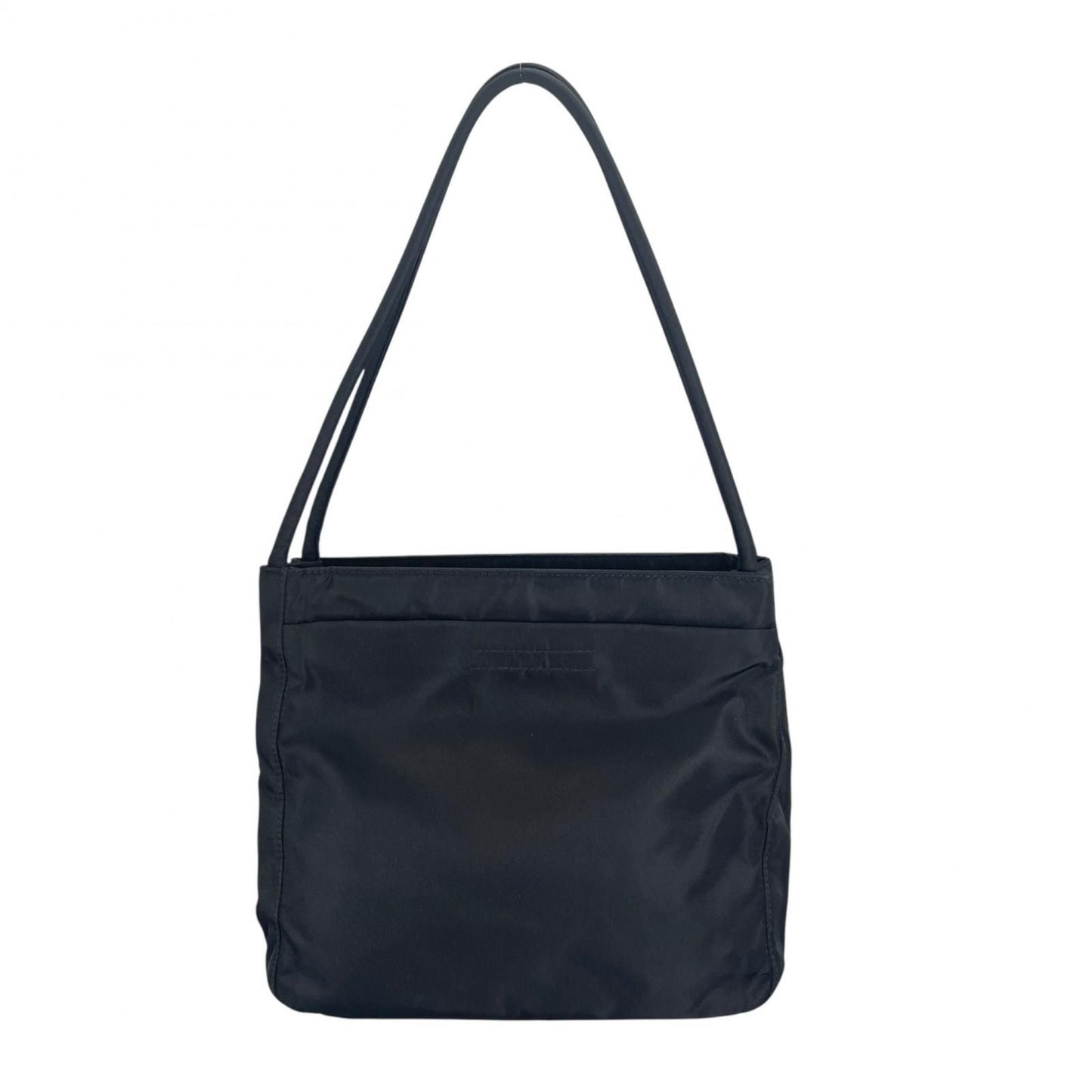 Prada Triangle Logo Handbag Nylon Black