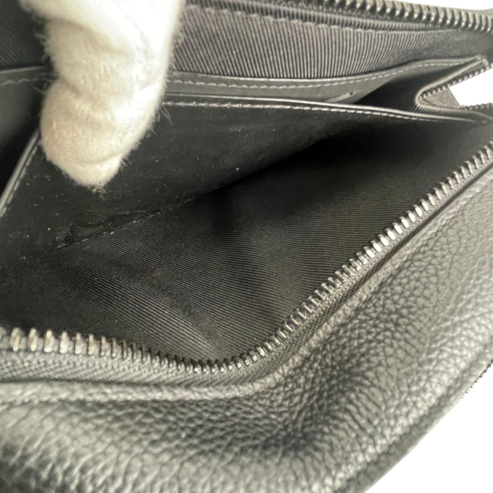 Louis Vuitton Alpha Wearable Wallet Shoulder Bag Leather Black Aerogram — view 8