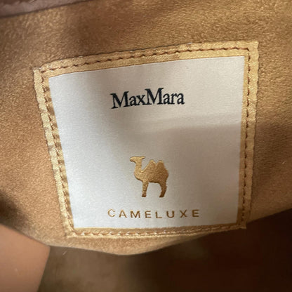Max Mara Teddy Bear Bag 2-Way Handbag Camel Silk Brown — view 6