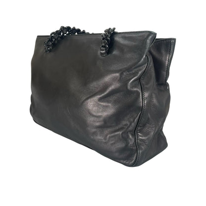 Prada Tote Bag Leather Black — view 2