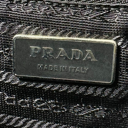Prada Triangle Logo Tote Bag Nylon Black — view 8
