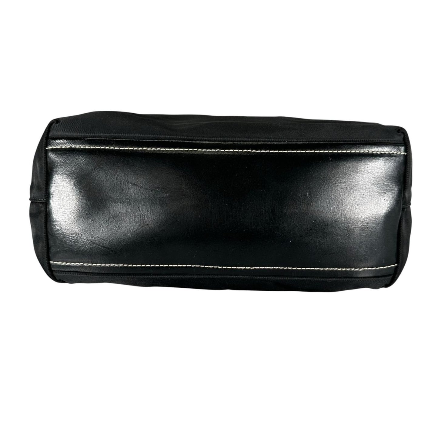 Prada Triangle Logo Tote Bag Nylon Black — view 4