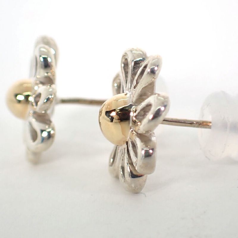 Tiffany & Co 925 750 Daisy Earrings Back