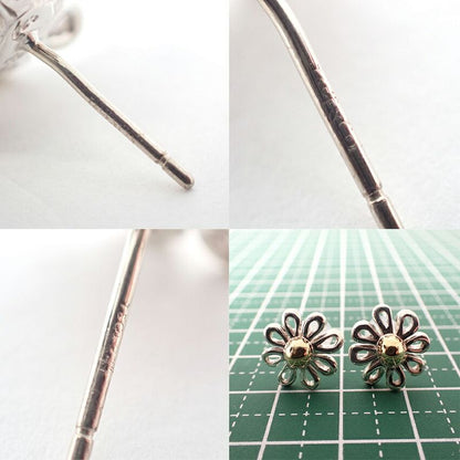 Tiffany & Co 925 750 Daisy Earrings Back